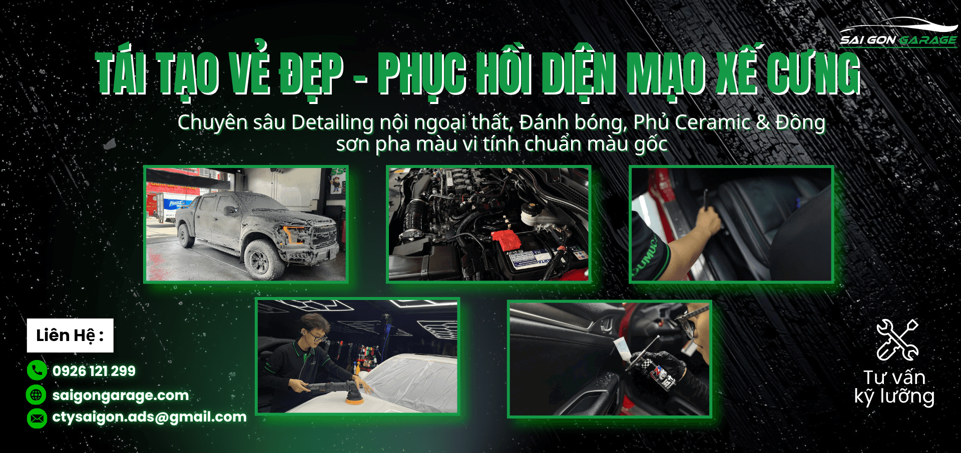 Sài Gòn Garage - Tái tạo vẻ đẹp và phục hồi diện mạo xế cưng